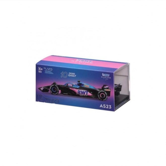 Bburago 1:43 RACE Formula F1 - BWT Alpine F1 Team A523 (2023) #10 (Pierre Gasly)