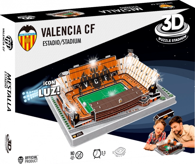 3D PUZZLE STADIUM Svítící 3D puzzle Stadion Mestalla - FC Valencia