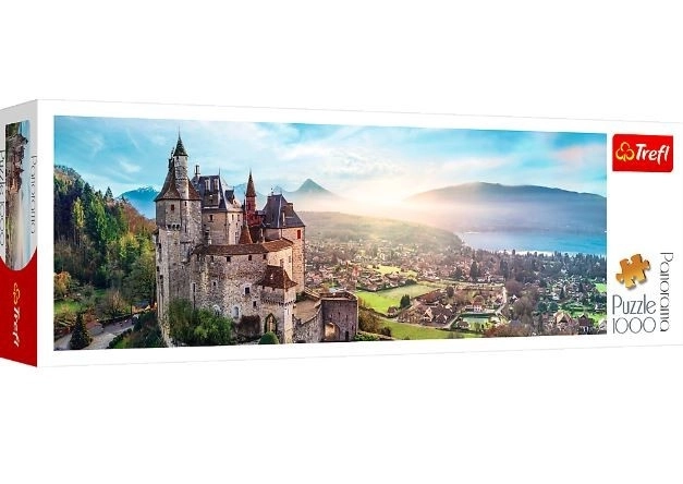 Puzzle 1000 prvků Panorama Menthon Castle Francie