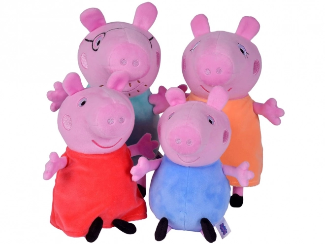 Sada plyšových hraček Peppa Pig - Rodina v autě