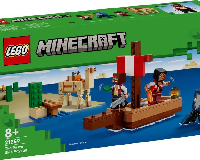 Minecraft kostky 21259 Plavba pirátské lodi