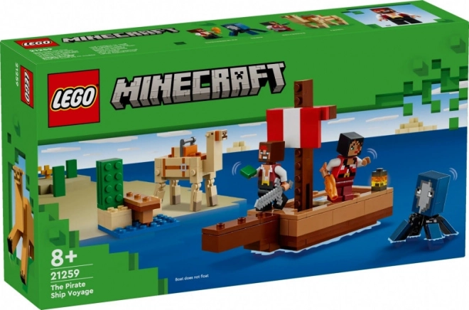 Minecraft kostky 21259 Plavba pirátské lodi