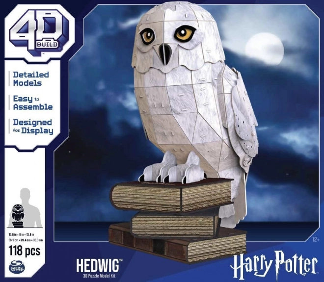 4D BUILD 3D Puzzle Harry Potter: Hedvika 118 dílků
