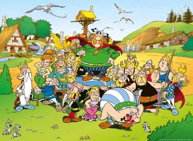 Puzzle Vesnička Asterix a Obelix 500 dílků