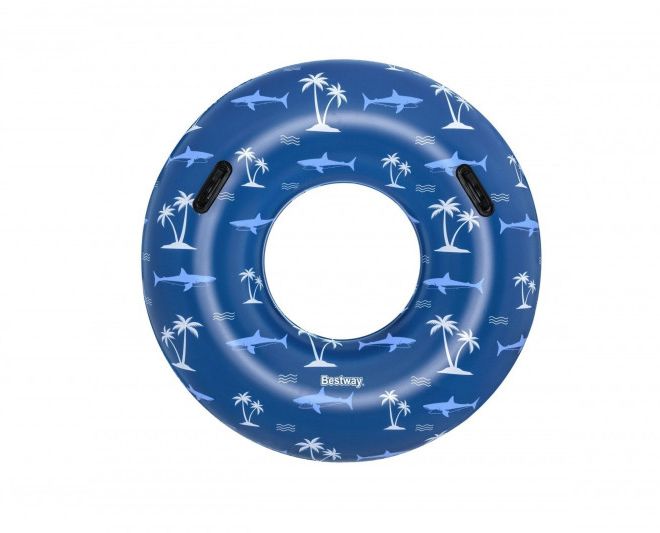 Plavecký kruh s držadly 1,19 m modrý