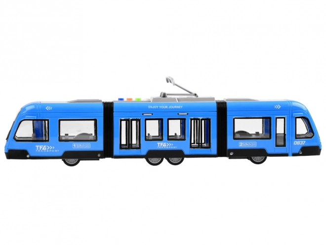 Kloubový modrý světelný zvuk TRAMWAY ZA3834