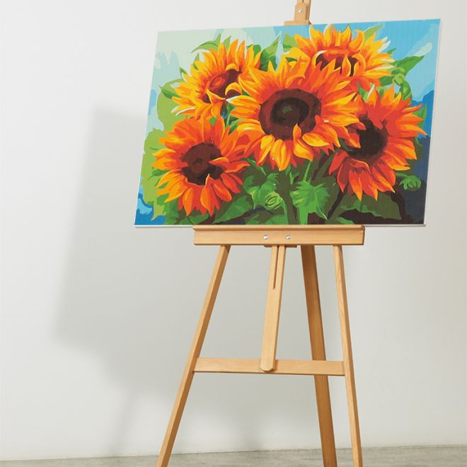 Malování podle čísel 50x40cm slunečnice