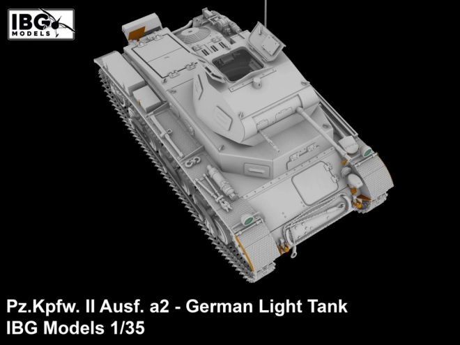 Plastikový model německého lehkého tanku Pz.Kpfw II Ausf. a2 1/35