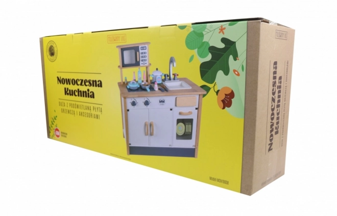 Dřevěná kuchyně s příslušenstvím Moderní