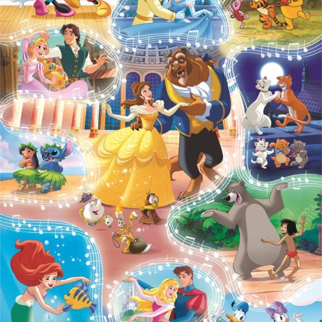 CLEMENTONI Puzzle Disney: Je čas tančit 104 dílků