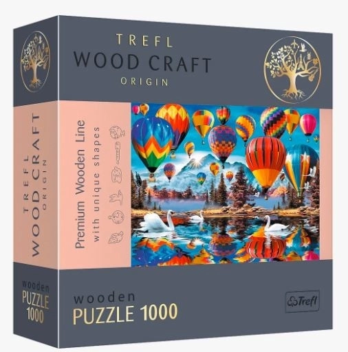 Barevné balóny dřevěné puzzle Trefl Wood Craft Origin