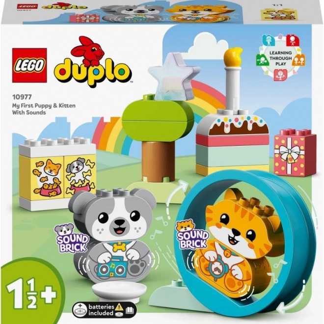 LEGO Duplo 10977 Moje první štěňátko a koťátko vydávající zvuky
