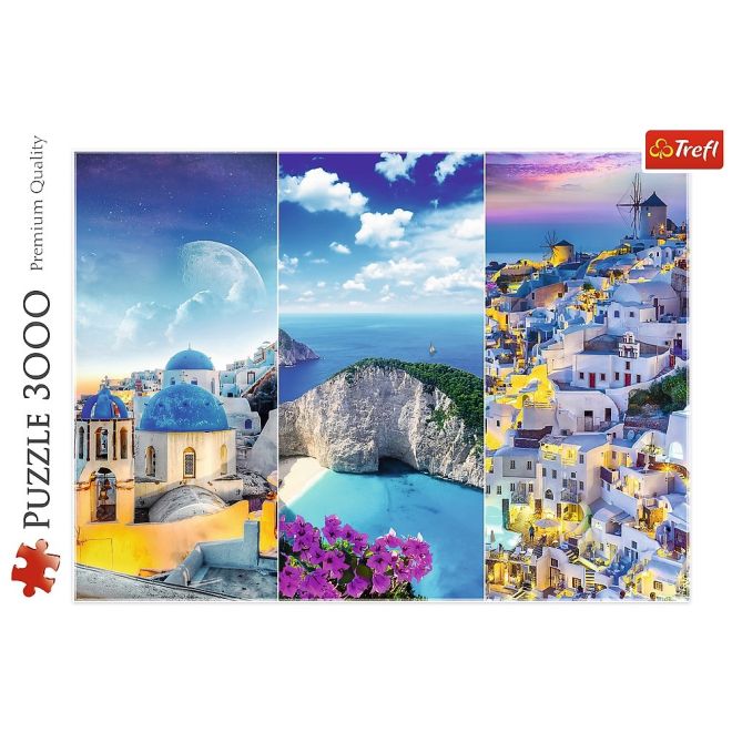 Puzzle 3000 prvků Řecké prázdniny