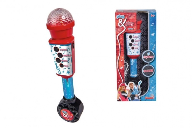 Elektronický mikrofon 28 cm, vstup pro MP3