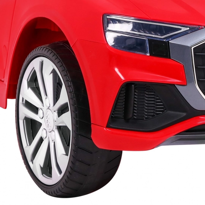 Audi Q8 Zvedák pro děti baterie Červená + Dálkové ovládání + EVA + Pomalý start + MP3 USB + LED dioda