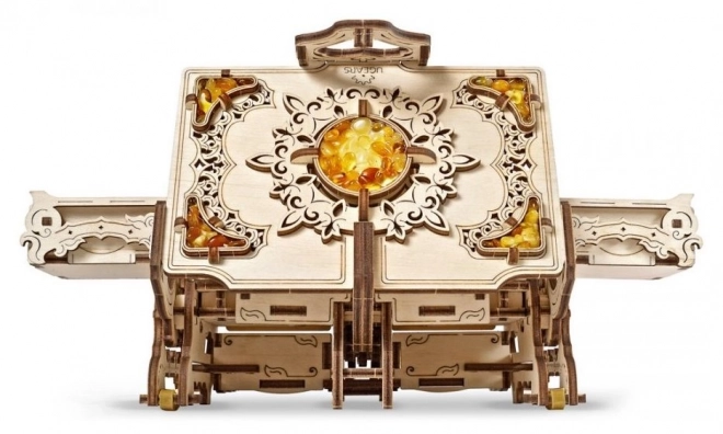 Ugears 3D puzzle - Jantorová šperkovnice 189 dílků