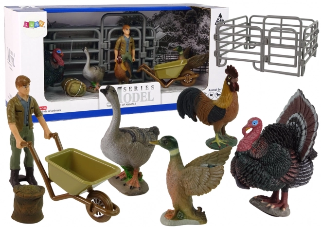 Velká Sada Figurek Zvířat na Farmě