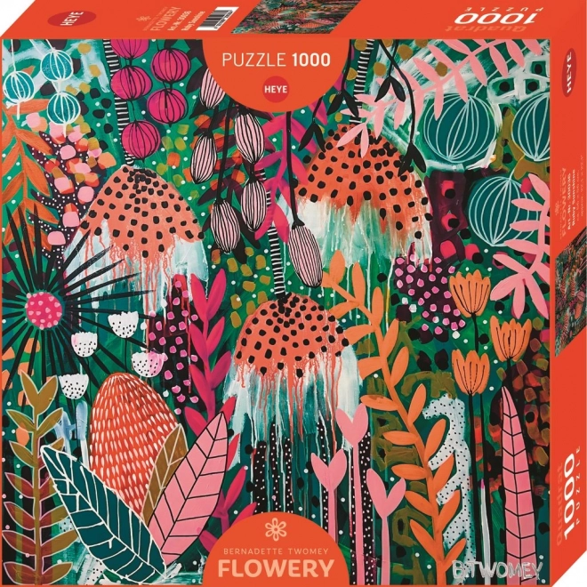 HEYE Čtvercové puzzle Flowery: Rubínový svit slunce 1000 dílků