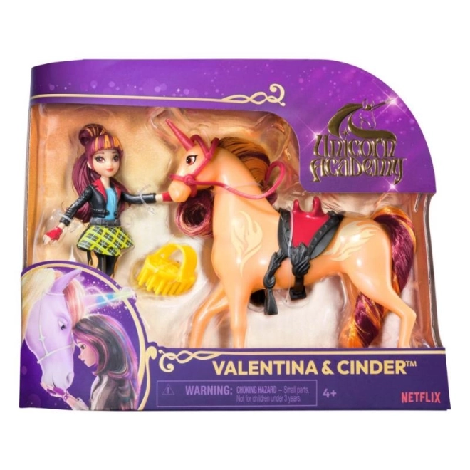 Unicorn academy figurky 11 cm valentina a cinder