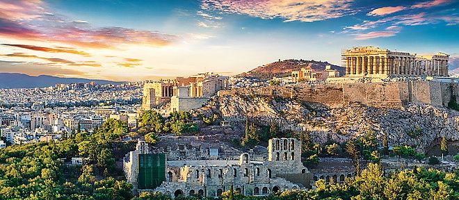 Panoramatické puzzle Acropolis, Atény 500 ks