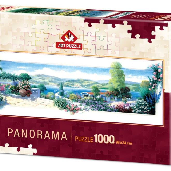ART PUZZLE Panoramatické puzzle Zahrada na terase 1000 dílků
