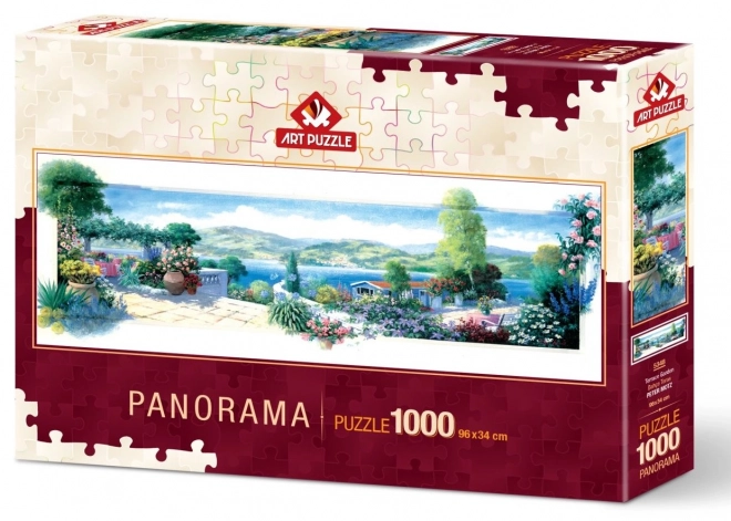 ART PUZZLE Panoramatické puzzle Zahrada na terase 1000 dílků