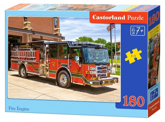 Barevné dětské puzzle Fire Engine 180 dílků