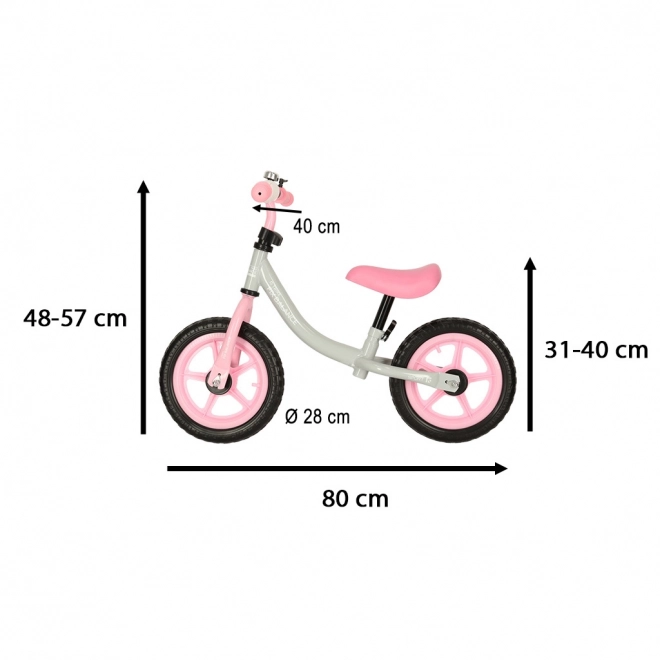 Dětské kolo - odrážedlo Trike Fix Balance – bílo-růžové