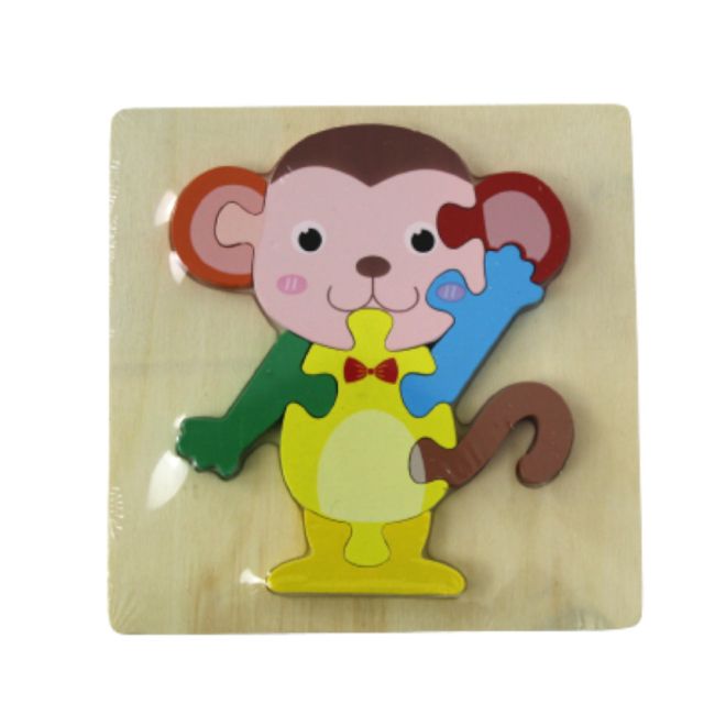 Dřevěné puzzle pro nejmenší - myška