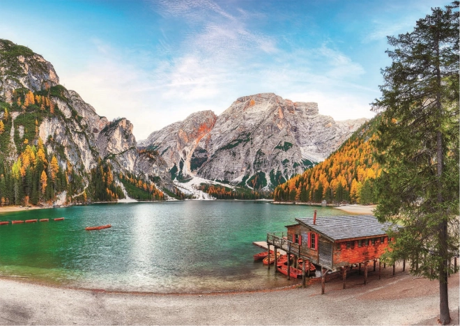 Puzzle 3000 prvků Jezero Braies/Itálie