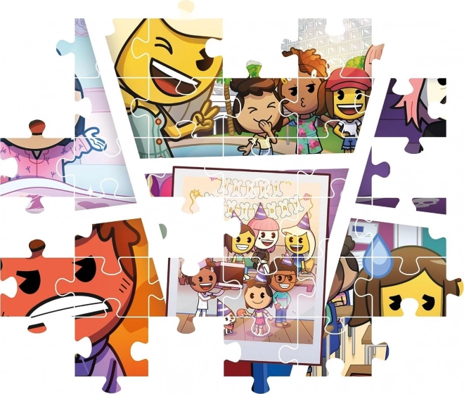 Puzzle městečko Emojis