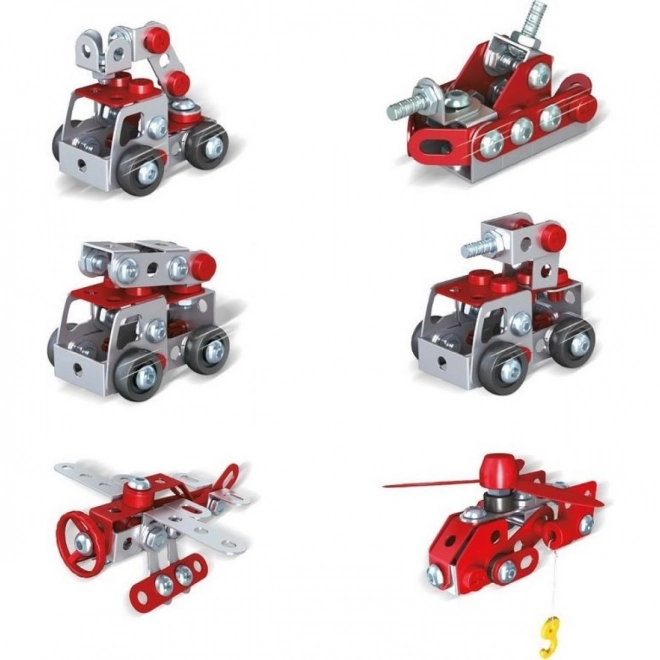 Stavebnice Malý mechanik - hasičská vozidla – Vrtulník
