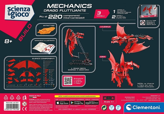 CLEMENTONI Science&Play Mechanická laboratoř 3v1 Vznášející se drak