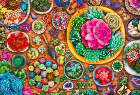 Puzzle 1500 prvků UFT Kvetoucí ráj Svět rostlin