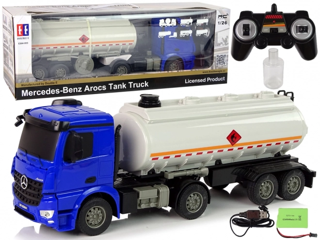 R/C Mercedes Arocs cisterna modrá 1:26 Voda