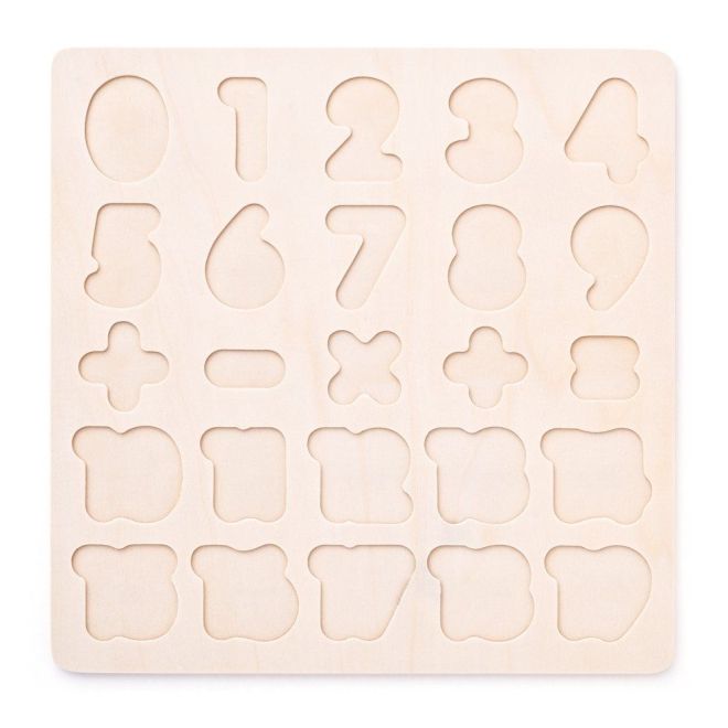 Dřevěné číselné puzzle
