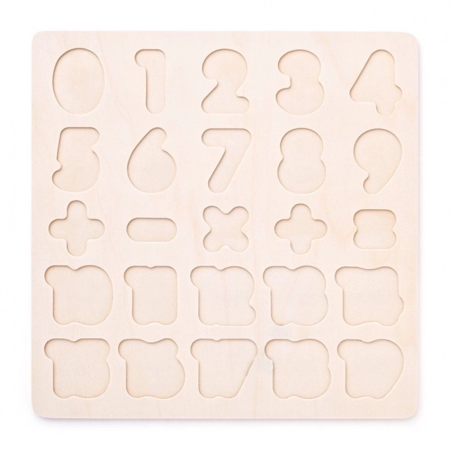 Dřevěné číselné puzzle