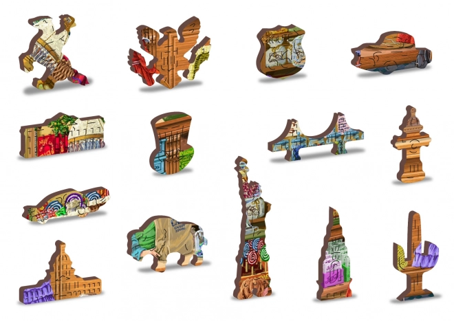 WOODEN CITY Dřevěné puzzle Sladké dobrodružství 2v1, 200 dílků EKO