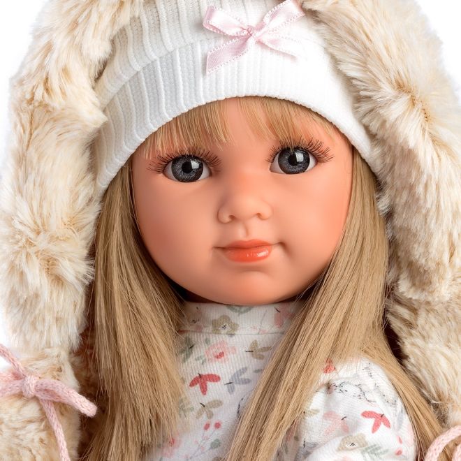 Llorens 53541 ELENA - realistická panenka s měkkým látkovým tělem - 35 cm