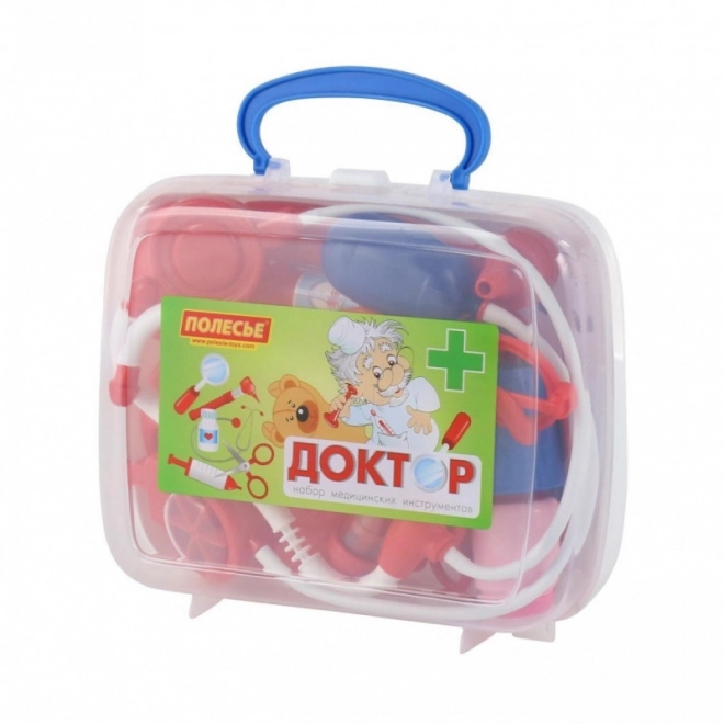 Dětský lékařský set v bílém kufříku