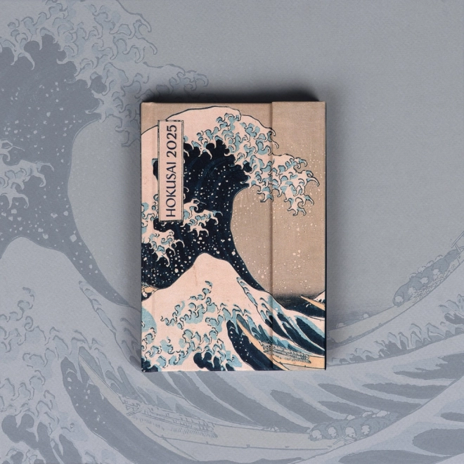 NOTIQUE Týdenní magnetický diář Katsushika Hokusai 2025, 11 x 16 cm