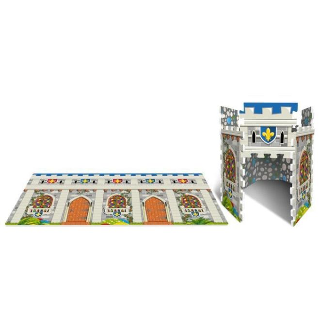 STAMP TP674008 - 3D pěnové podlahové puzzle hrad - 14 dílů
