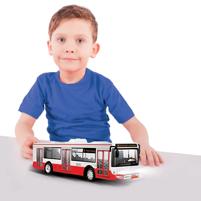 Autobus který hlásí zastávky česky 28 cm