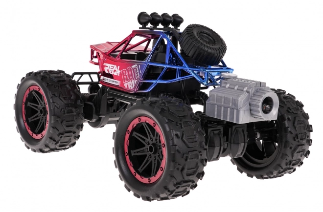 REAL ROCK Crawler s funkcí kouře R/C Červený