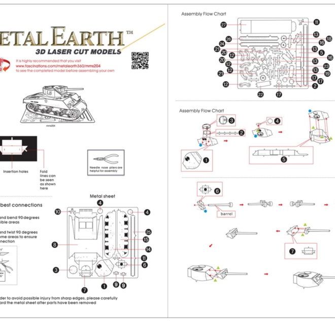 METAL EARTH 3D puzzle Tank M4 Sherman