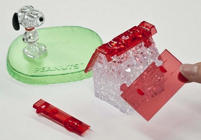 HCM KINZEL 3D Crystal puzzle Snoopy a domek 50 dílků