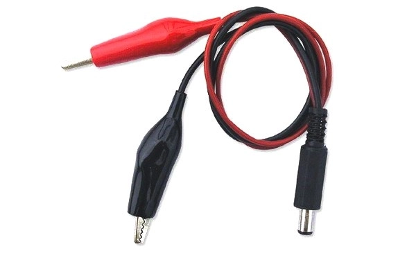 Adaptér DC 5,2 mm jack na krokodýlka