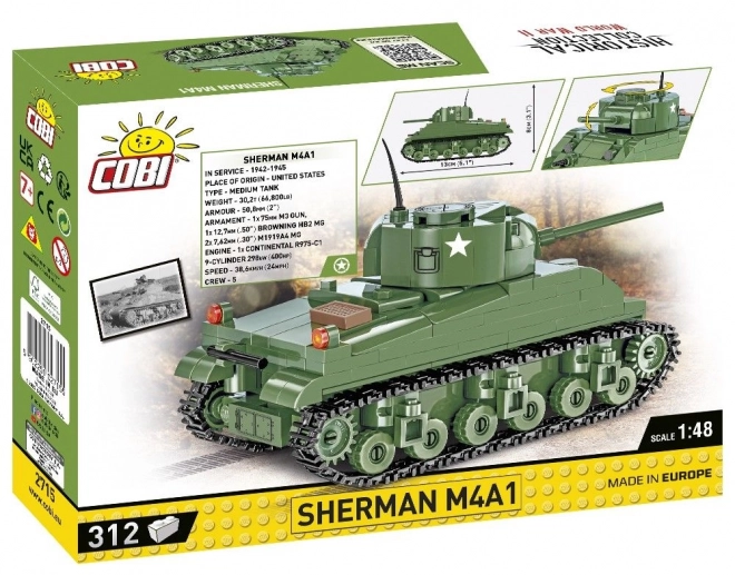 COBI 2715 II WW Sherman M4A1, 1:48, 312 k