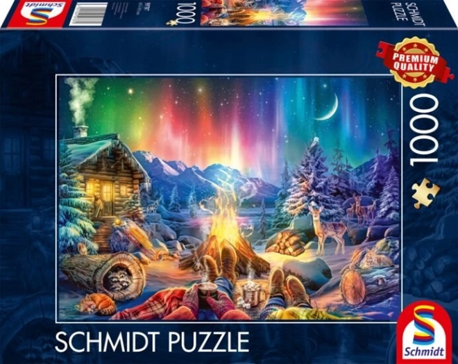 SCHMIDT Puzzle Romantika u ohně a pod hvězdami 1000 dílků