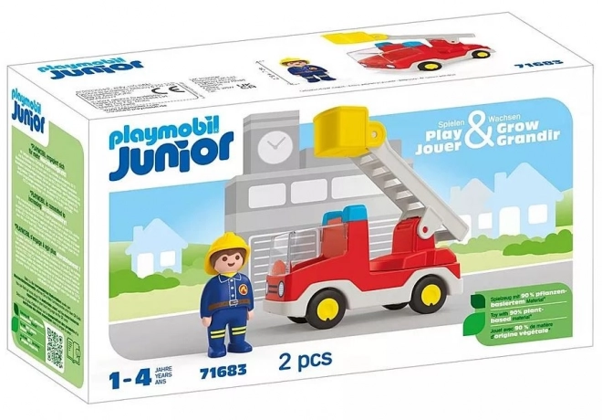 Juniorská figurková sada 71683 Hasičské auto s žebříkem